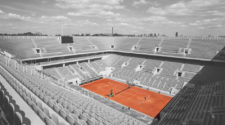 quadra principal do complexo de Roland Garros (Reprodução/Twitter)